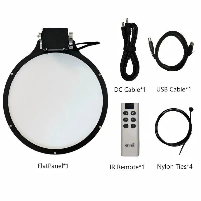 GEMINI Astro 75/100/130/150/190/225mm No-Stroboscopic automatic FlatPanel for astronomical telescope - ASCOM/INDI